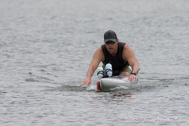 While this might not look horrific, notice how deeply shadowed the subject's face is and how muddy his skin looks. Even the water looks overly gray.